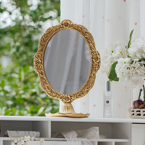 Gold Mini Makeup Mirror - ApolloBox