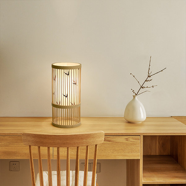 Japanese Bamboo Lamp - Handmade Art