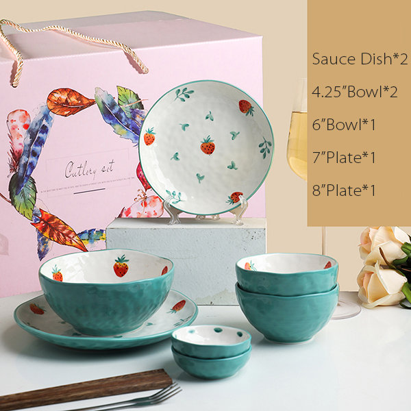 Strawberry dinnerware cheap sets