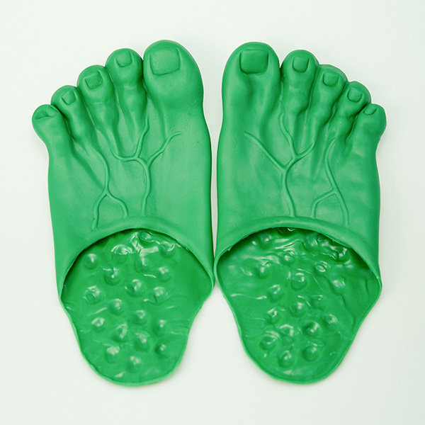 Funny Bigfoot Inspired Slippers - Quirky - Color of Skin - Green ...