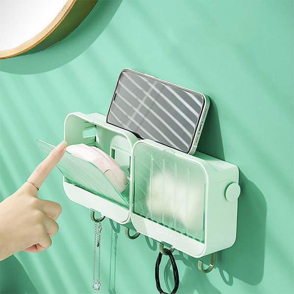 Creative Silicone Soap Holder - Green - Black - 4 Colors from Apollo Box