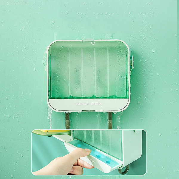 Creative Silicone Soap Holder - Green - Black - 4 Colors from Apollo Box