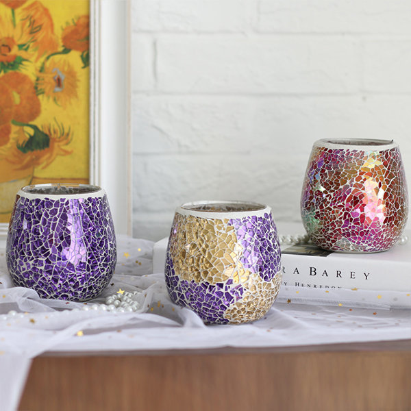 DIY Glitter Candle Holders