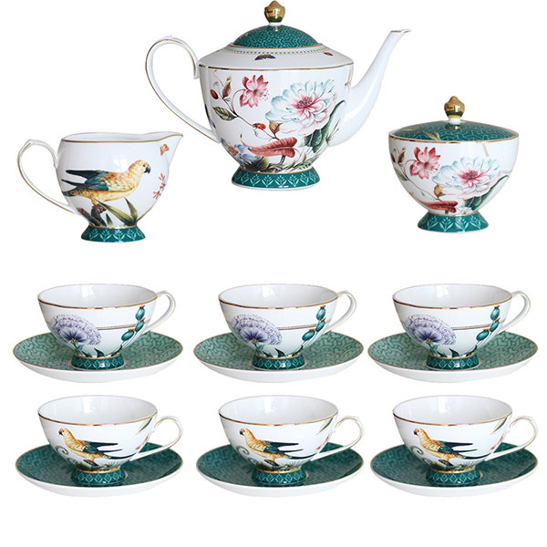 Floral Bone China Tea Set For Morning Tea Routine From Apollo Box, Morning  Tea Platter