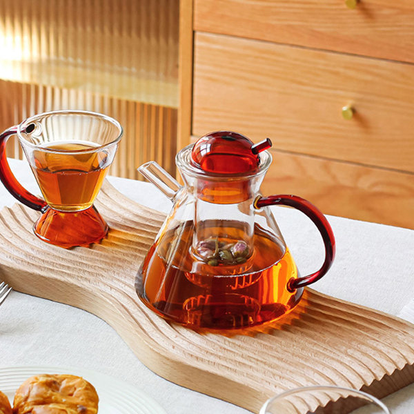 Amber Glass Tea Set
