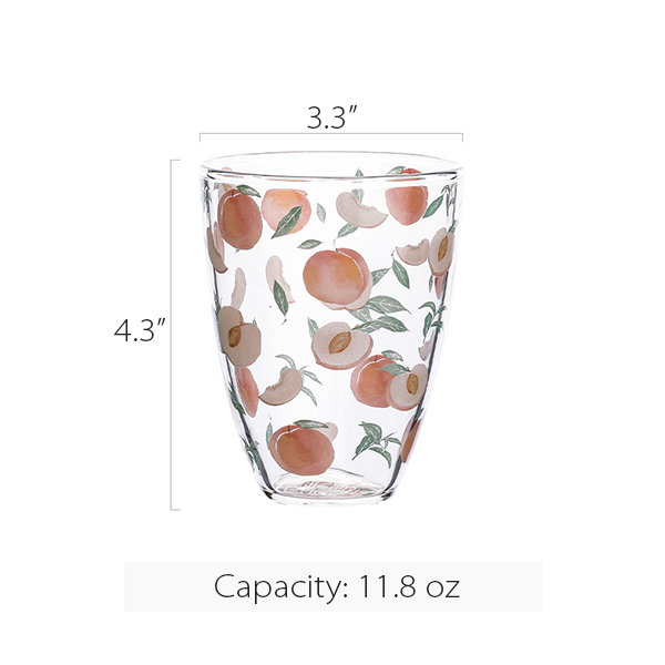 Strawberry Straw Glass Cup from Apollo Box