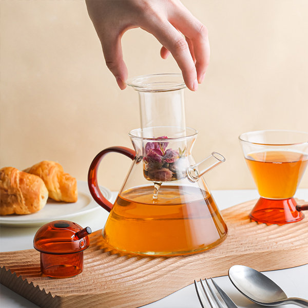 16.9oz. Glass Teapot with Strainer