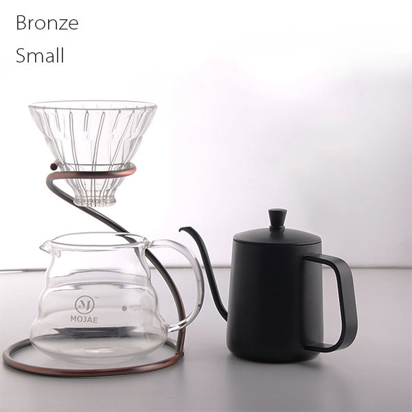 asobu Insulated Pour over Coffee Maker Bronze Coffee Bronze Silver