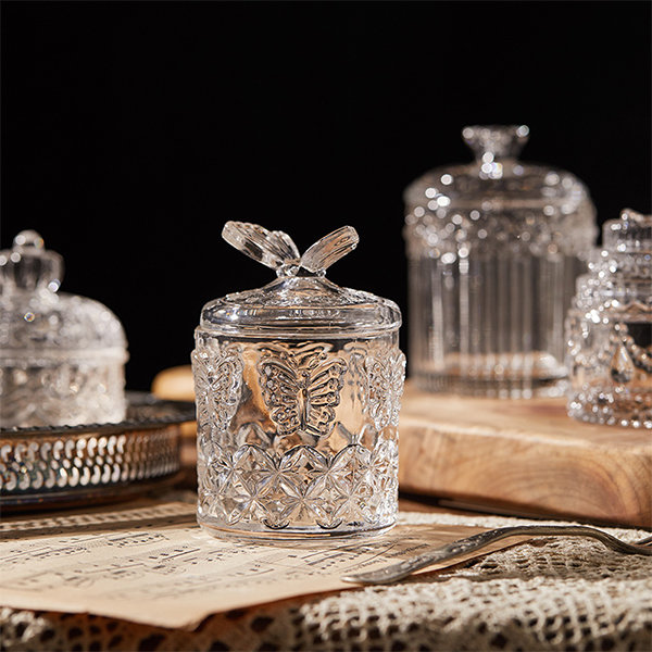 Glass Sealed Jar - With Wooden Lid And Spoon - Acacia - ApolloBox