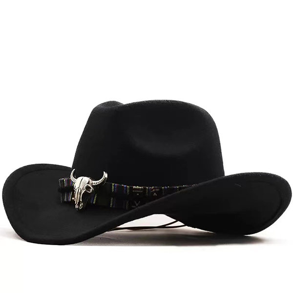 Cowboy Hat Velvet Black - Wanna Party.