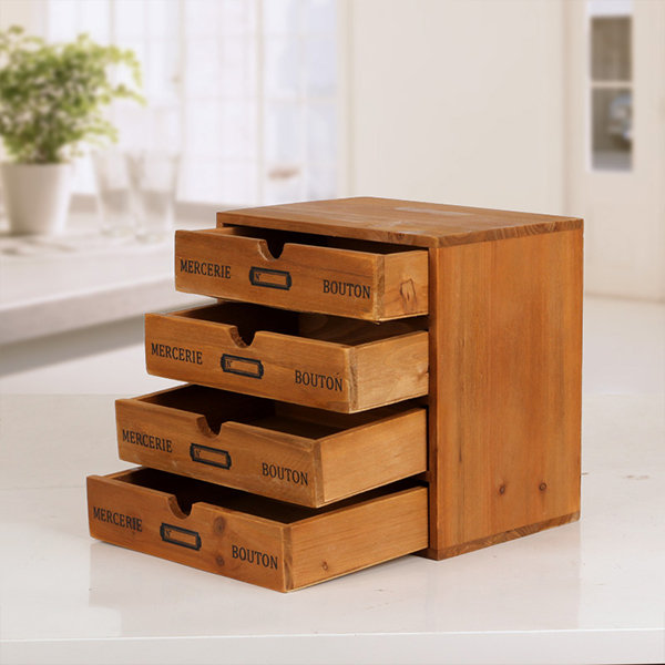  ZYR Desktop Cabinet Solid Wood Box Small Wooden Cabinet Table  Pantry Storage Furniture Storage Cabinet Hand Account Cabinet Sundries  Sorting Wooden Box : Home & Kitchen