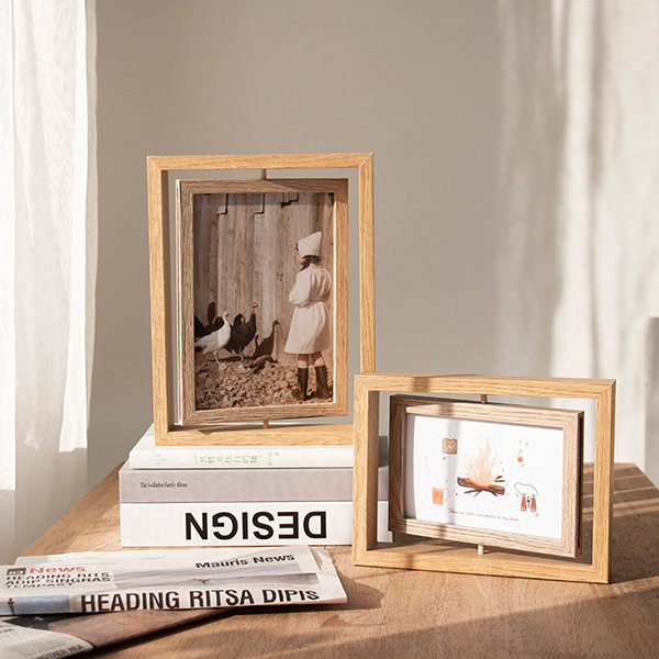  SIABELLE® Hanging Photo Display, Wooden Photo Frame