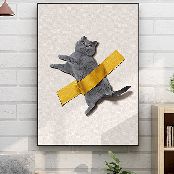 Cat Inspired Decorative Painting - ApolloBox