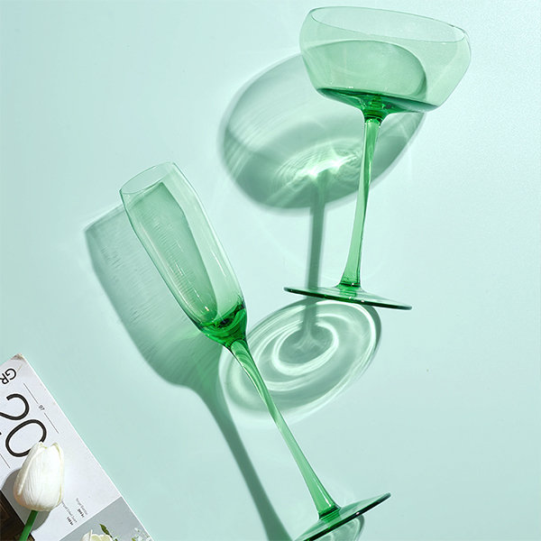 Modern Wine Glass - Champagne Flute - 6 Size Options - ApolloBox