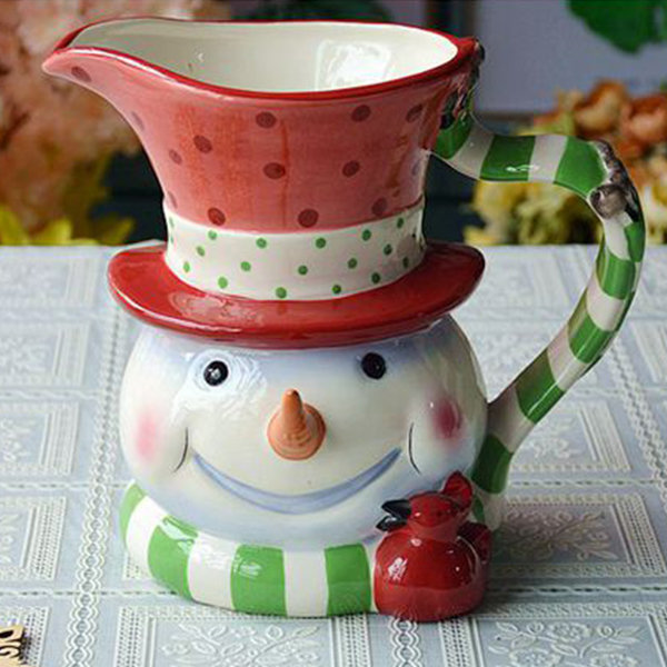 Christmas Themed Ceramic Storage Jar