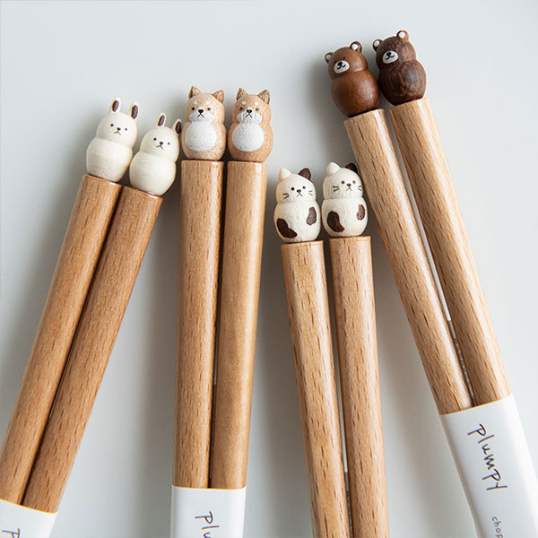 Cute Animal Chopsticks - Imported From Japan - Wood - 4 Patterns - ApolloBox