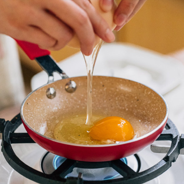 Heart Shape 4 Egg Frying Pan Four Leaf Ceramic Egg Pan Mini Egg