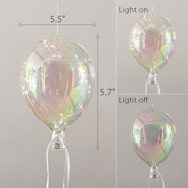 glass balloons with led lights