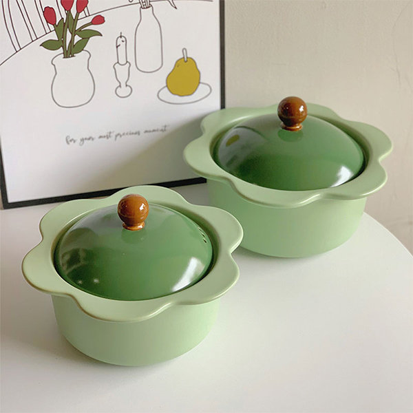 Floral Casserole Dish - Ceramic - 3 Styles Aailable - ApolloBox