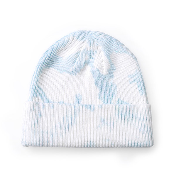 Blue And White Knitted Hat - ApolloBox