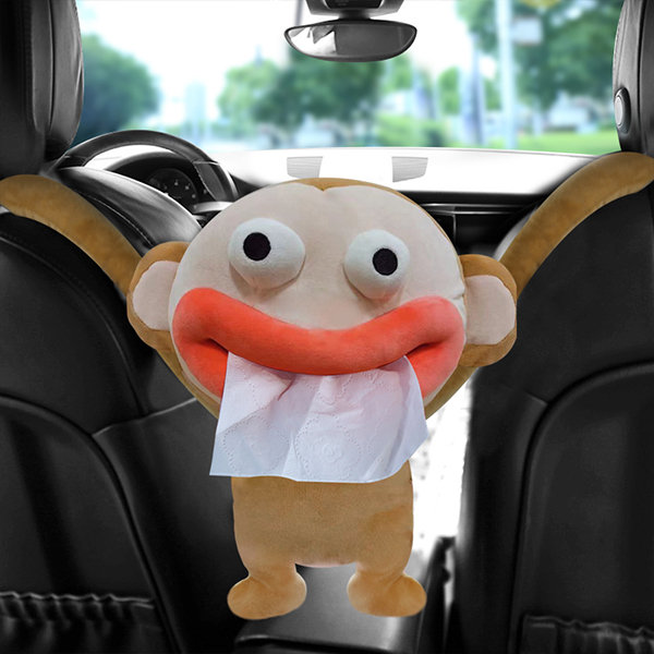 Plush Cartoon Tissue Holder,Funny Cartoon Duck Butt Car Tissue Box