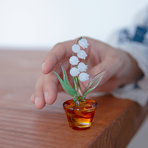 Lily of the Valley Glass Decor - Petite and Perfect from Apollo Box