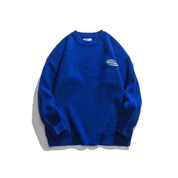 Trendy Crew Neck Sweater - ApolloBox