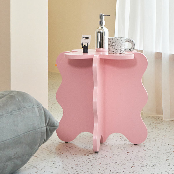 Solid Colored Side Table - Yellow - Pink - 6 Colors - ApolloBox