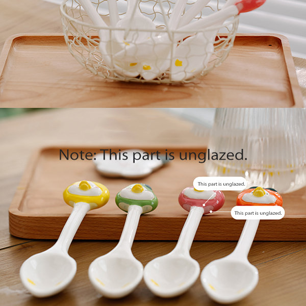 Kawaii Duck Spoon and Fork Set for Kids School Cute Portable