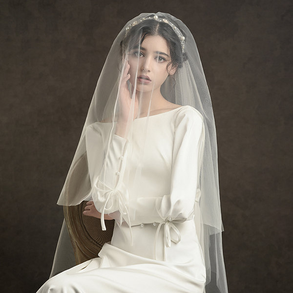 Minimalist Bridal Veil for wedding