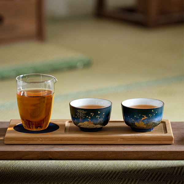 Green Bamboo Look Tea Cup from Apollo Box