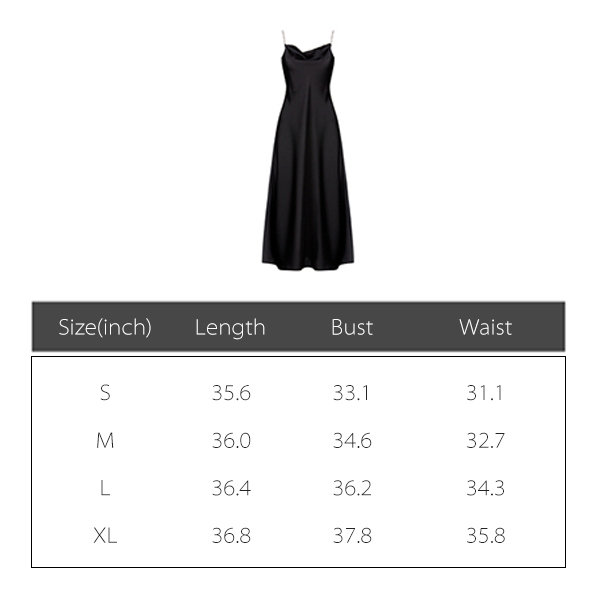 Classic Black Slip Dress - ApolloBox