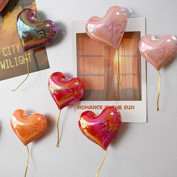 Heart Balloon Refrigerator Magnet - Blue - Pink - 6 Colors Available from  Apollo Box