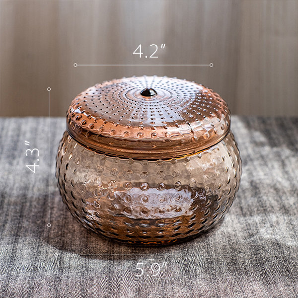 Glass Storage Jar - Butterfly On Top - Elegant Organizer - ApolloBox