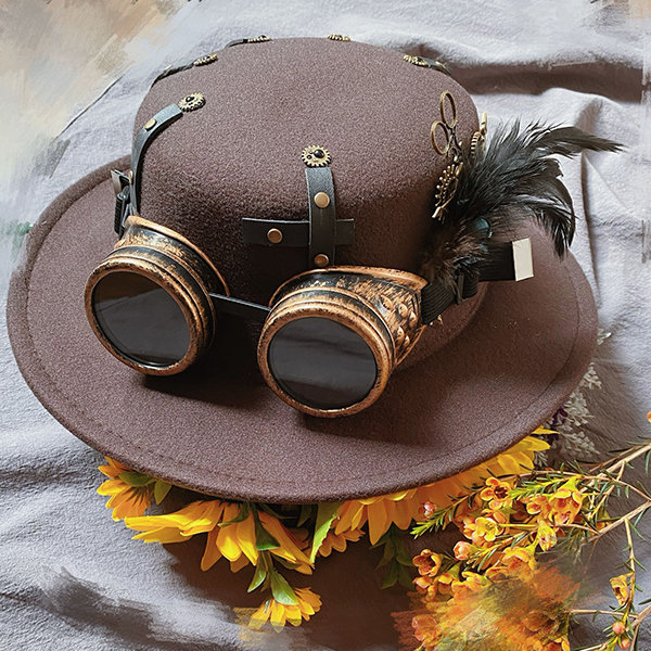 Steampunk Hat with Goggles | Steampunk Styler