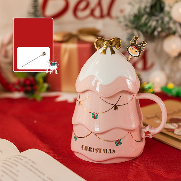 Cute Christmas Mug - Ceramic - Thickened Bottom Design from Apollo Box