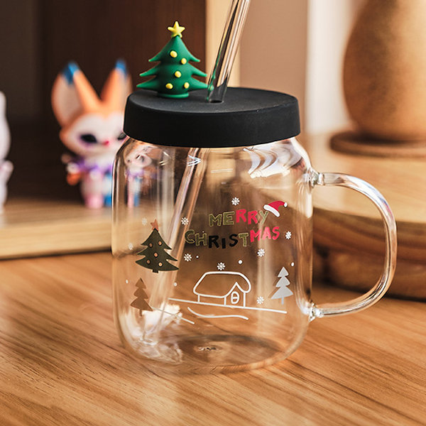 Cute Farm Themed Glass Mug - ApolloBox