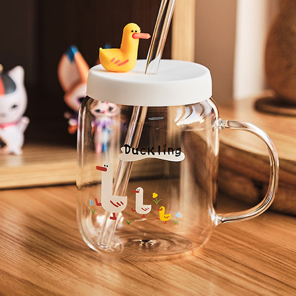 Cute Farm Themed Glass Mug - ApolloBox