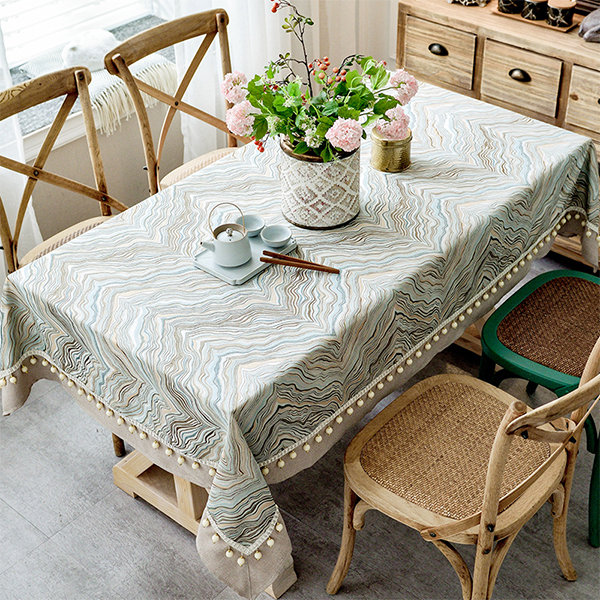 Elegant Tasseled Tablecloth - ApolloBox