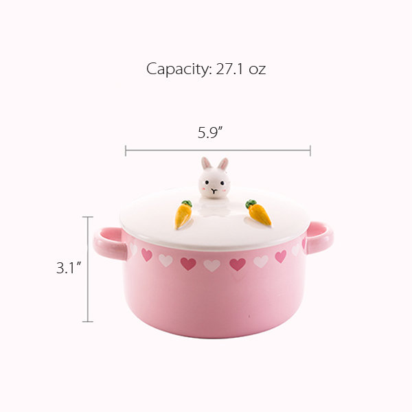 Ceramic Cherry or Strawberry-Covered Casserole Cookware - ApolloBox