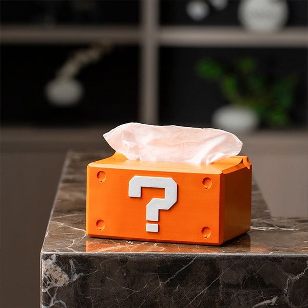 Orange deals tissue box