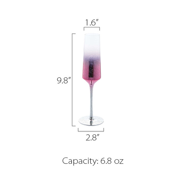 Starry Sky Wine Glass - Blue - Pink - 3 Colors - 3 Sizes from Apollo Box