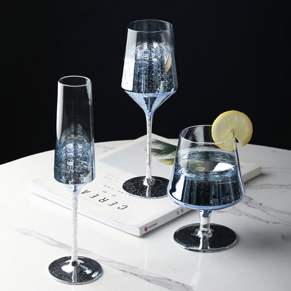 Starry Sky Wine Glass - Blue - Pink - 3 Colors - 3 Sizes from Apollo Box
