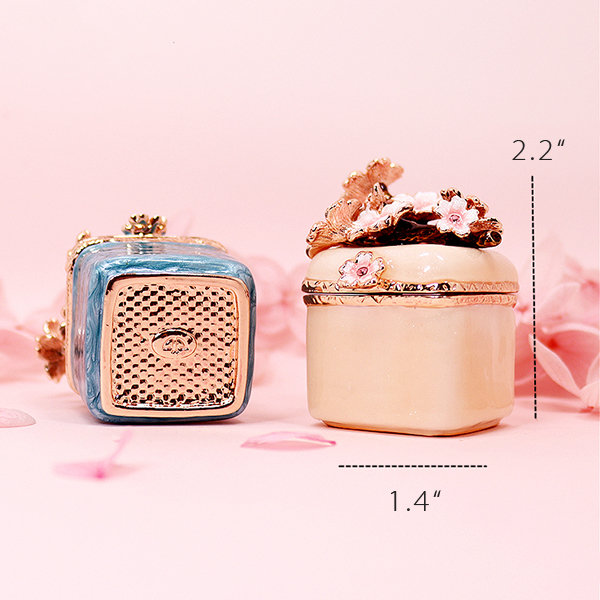 Mini Cherry Blossom Jewelry Storage Box - ApolloBox