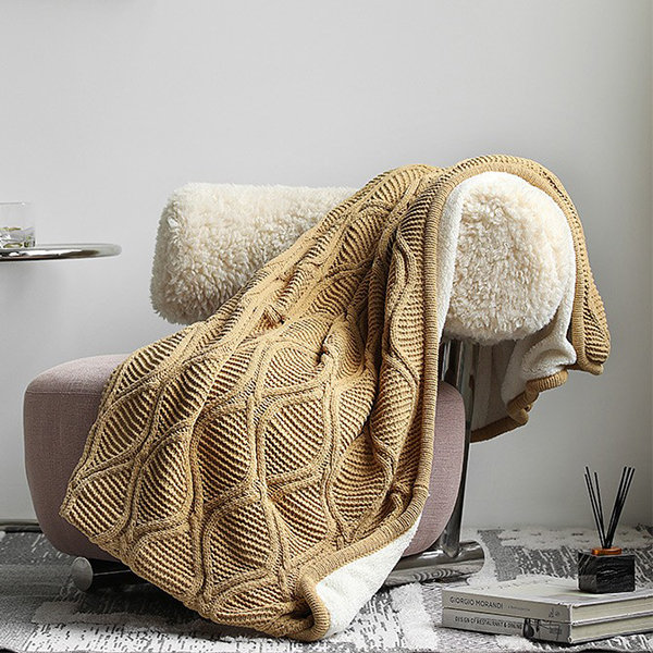 Pure Color Thick Blanket - Milk Fleece - Berber Fleece - 8 Colors -  ApolloBox