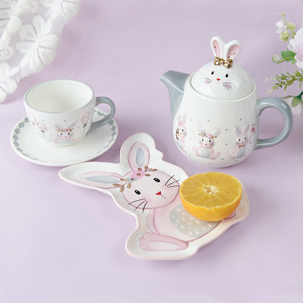 Elephant / Bunny / Lion kitchen set (plate, bowl and cup set
