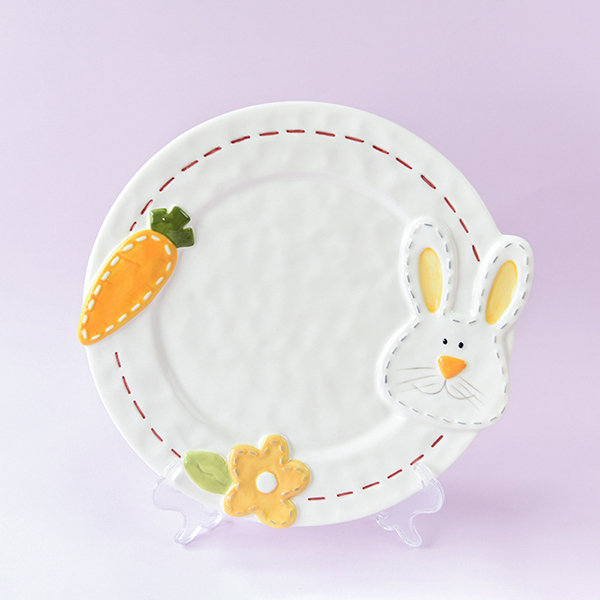 Cute Rabbit Ceramic Plate from Apollo Box