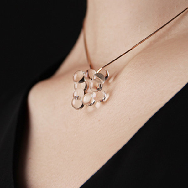 Transparent Glass Necklace