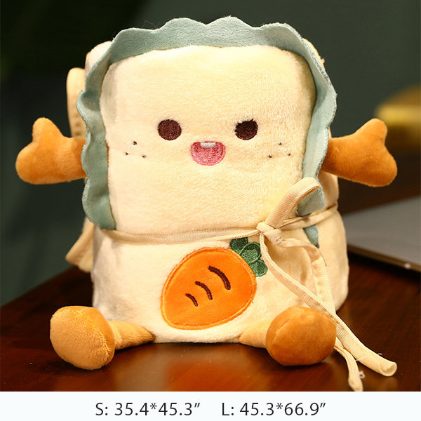 Cute Toast Cushion - ApolloBox