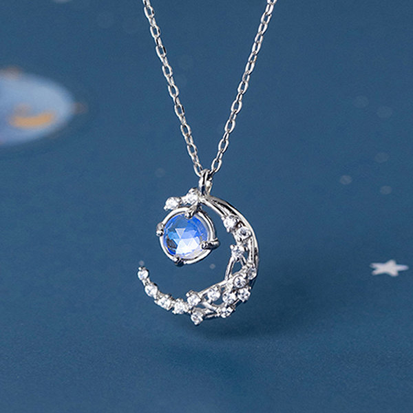 cute moon and star necklace